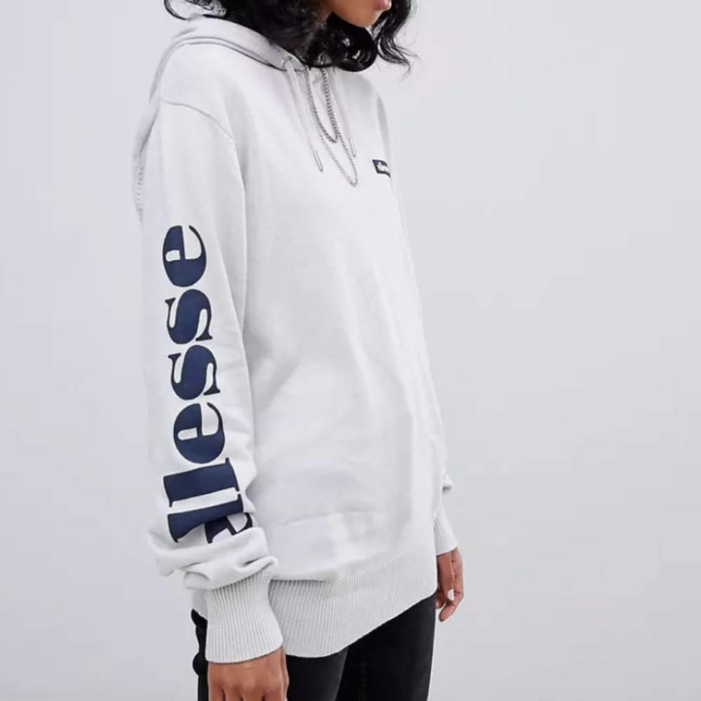 Ellesse Knit Hoodie with Arm Logo – US 8 (EUC)